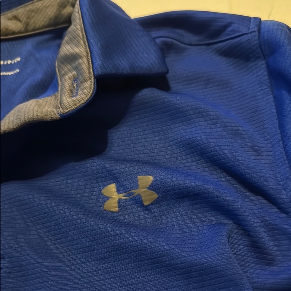 Under Armour Blue Performance Polo Shirt - Picture 2 of 3